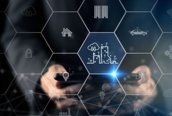 Pictogrammes d'applications illustrant la connectivité des données